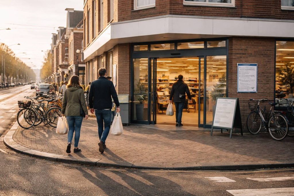 Dirk openingstijden Den Haag, Buurtwinkel op de hoek van de straat