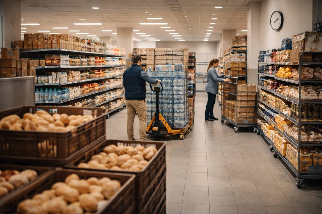 Early morning restock