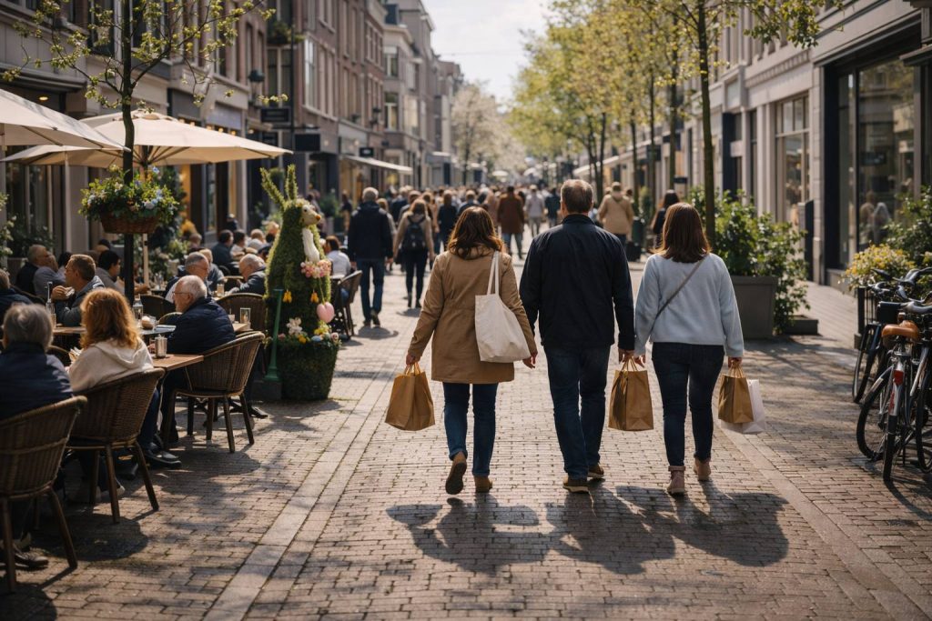 Pasen openingstijden - Ultieme Gids voor Den Haag (2026) Winkelen in de stad op Paasmaandag.