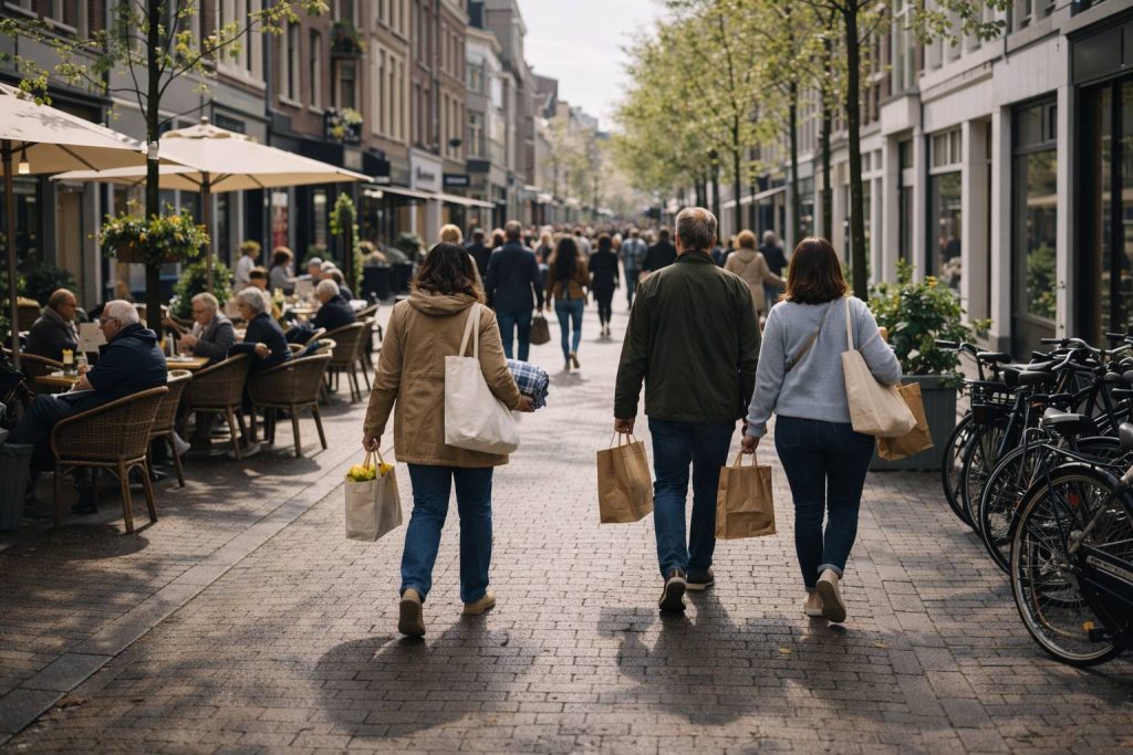 Winkelgebied op Pinkstermaandag
