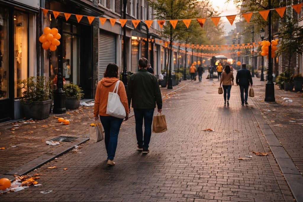 's Avonds opruimen na de festiviteiten